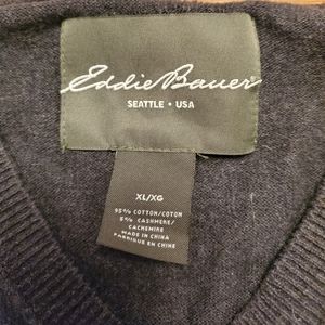 Eddie Bauer V Neck Sweater, XL
